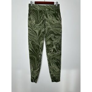 Athleta Brooklyn Jogger Sumi Marble Green Pull On Pant Size 6